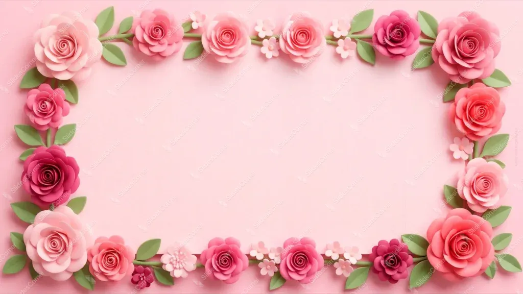 Elegant Pink Roses Frame PowerPoint Background – Free HD Download Elegant Pink Roses Frame PowerPoint Background – Free HD Download