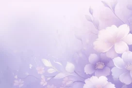 Purple PPT Background with Lavender Flowers  Free HD Download for PowerPoint and Google Slides