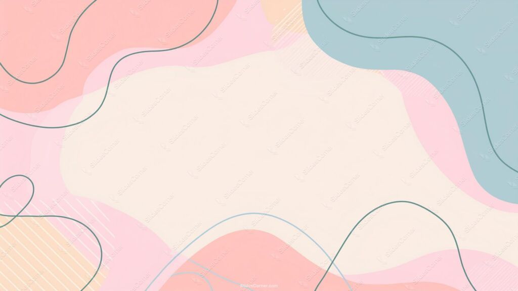 Aesthetic Pastel Cute Shapes & Lines Background for Slides and Presentations
