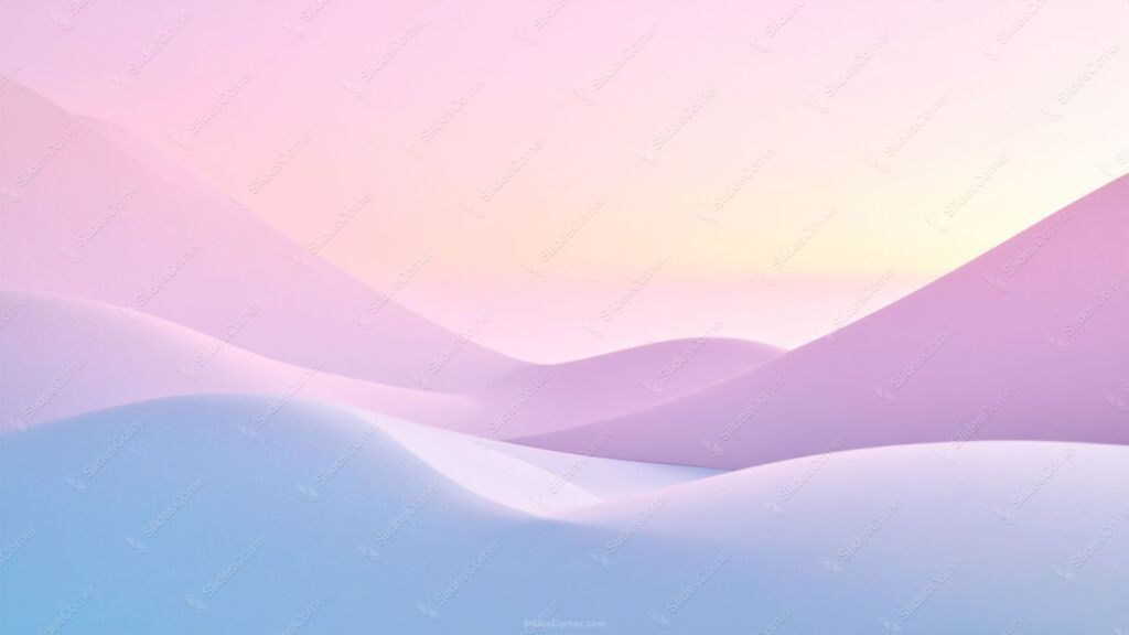 Aesthetic Sophisticated Soft Pastel Hills Google Slides Background