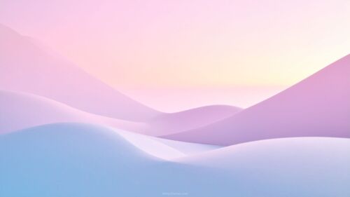 Aesthetic Sophisticated Soft Pastel Hills Google Slides Background