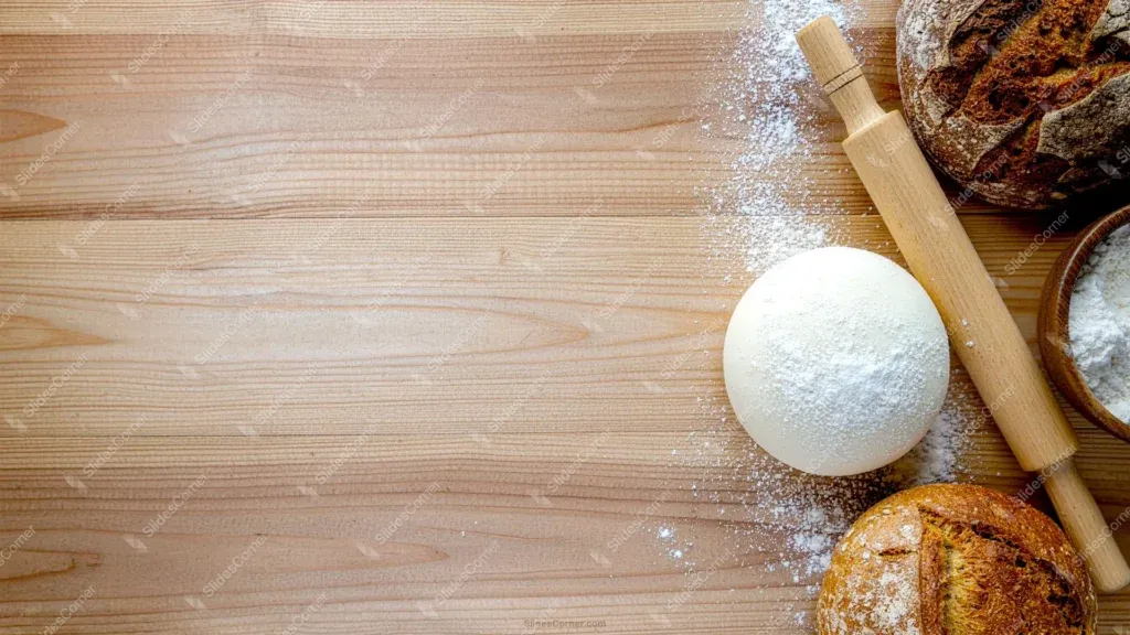 Free Bakery Background for PowerPoint and Google Slides – Rustic Wood ...