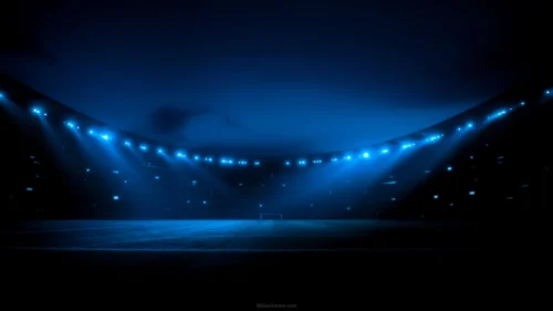 Dark Blue Football Soccer Background for Slideshow Presentations