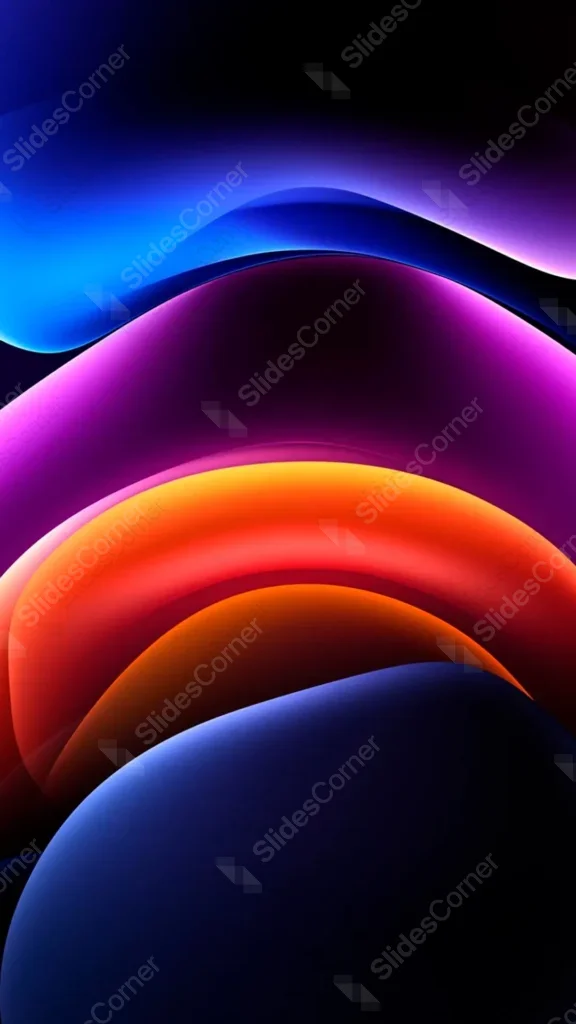Abstract Phone Wallpaper – Dark Gradient in Blue, Violet & Orange, Free Download