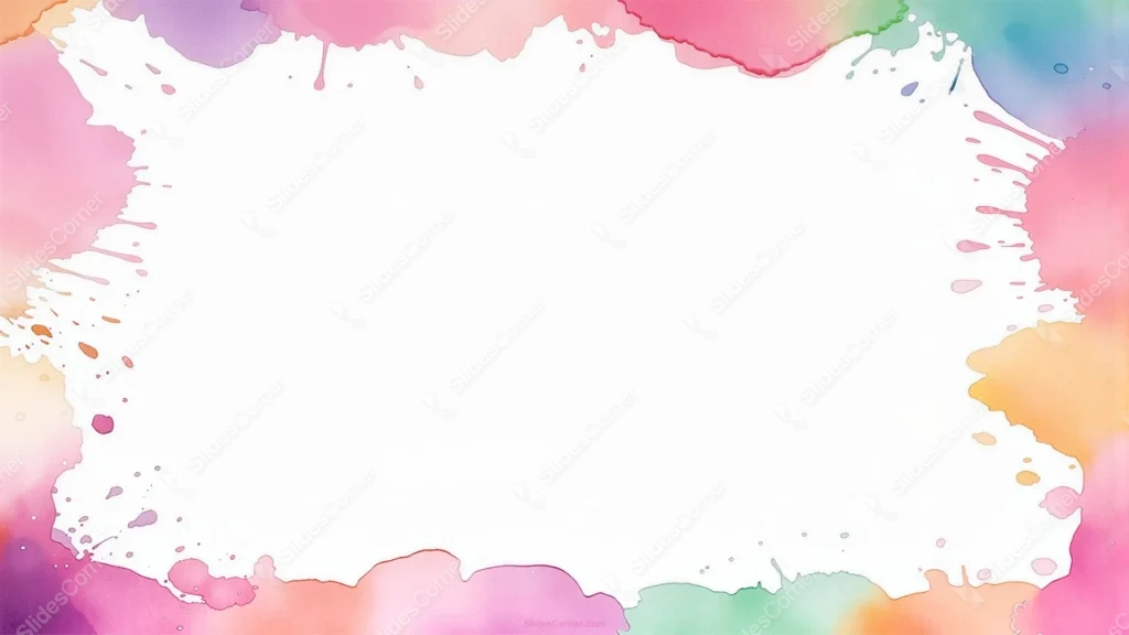 Aesthetic Art Background for PPT | Pink Watercolor Frame Aesthetic Art Background for PPT | Pink Watercolor Frame
