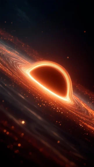 Black Hole Phone Wallpaper – Free Dark Space Background 1080×1920