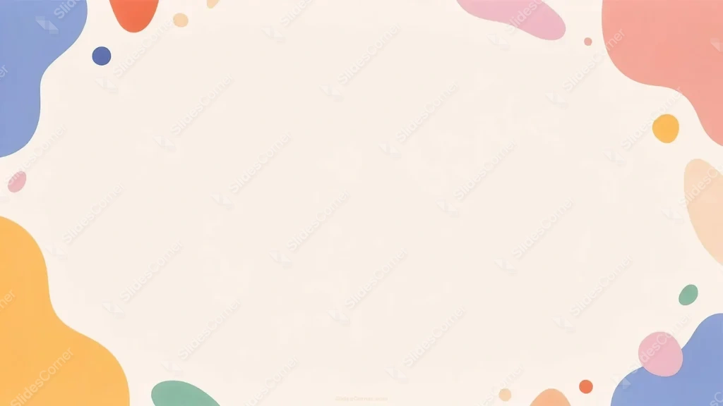 Creative PPT Background for Kids with Colorful Frame Creative PPT Background for Kids with Colorful Frame