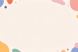 Creative PPT Background for Kids with Colorful Frame