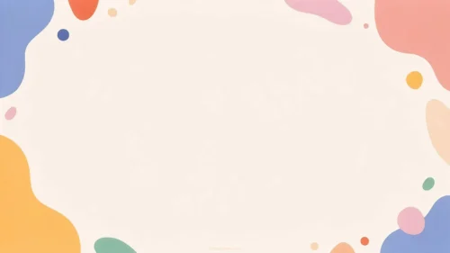 Creative PPT Background for Kids with Colorful Frame