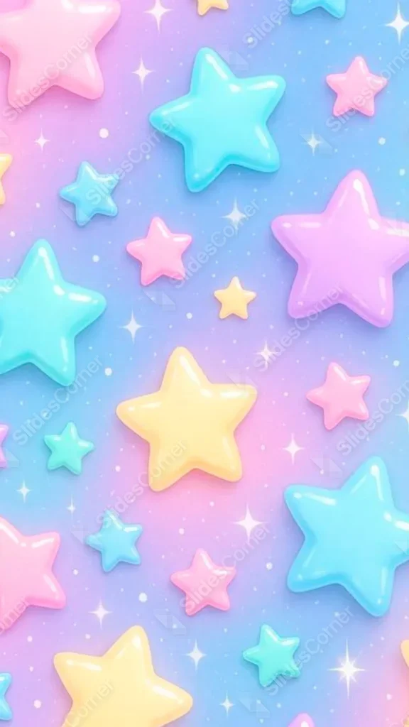 Free Cute Purple Star Wallpaper – Colorful Kids Phone Background 1080×1920