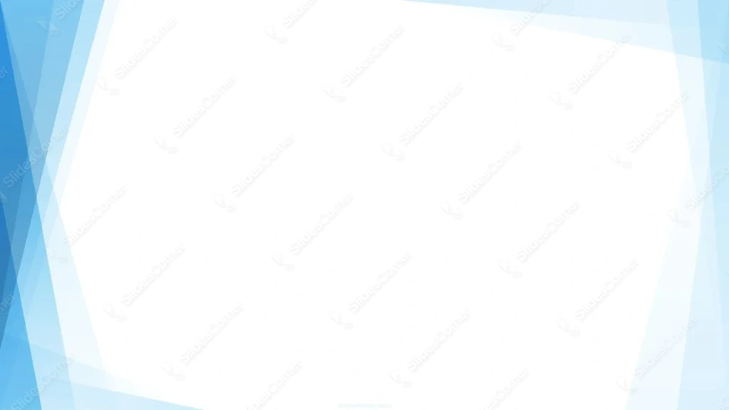Professional PPT Background with Cyan Geometric Frame