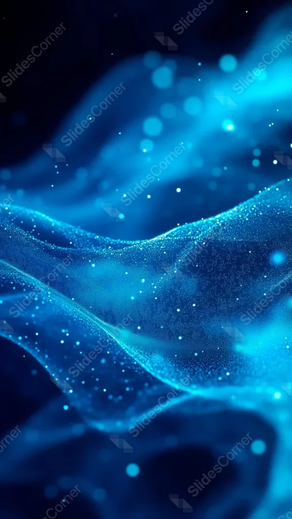 Dark Blue Bokeh Waves Wallpaper – Free Abstract Phone Background 1080×1920