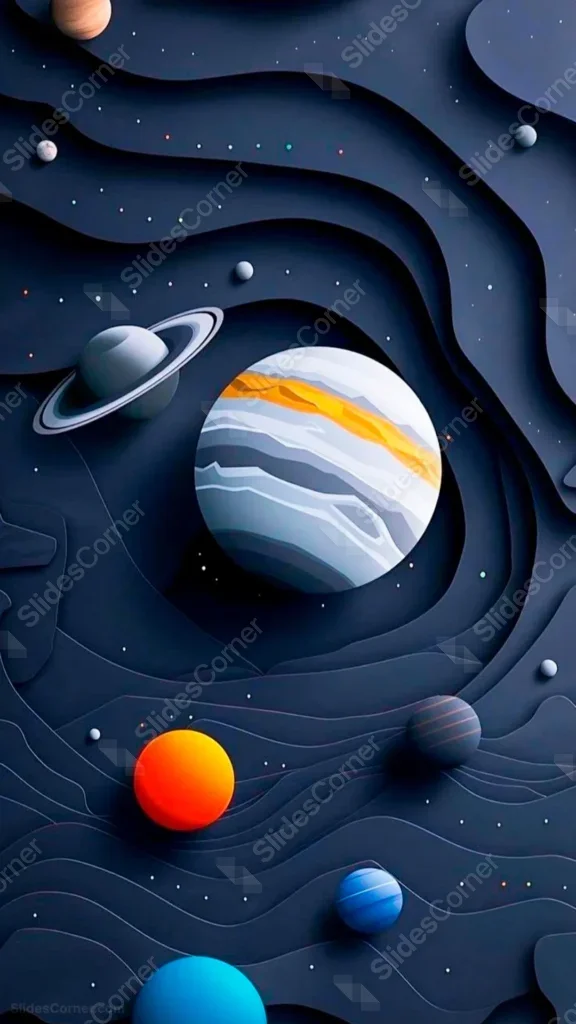 Dark Space Wallpaper with Paper-Cut Solar System Planets – Free Download 1080×1920 Dark Space Wallpaper with Paper-Cut Solar System Planets – Free Download 1080×1920