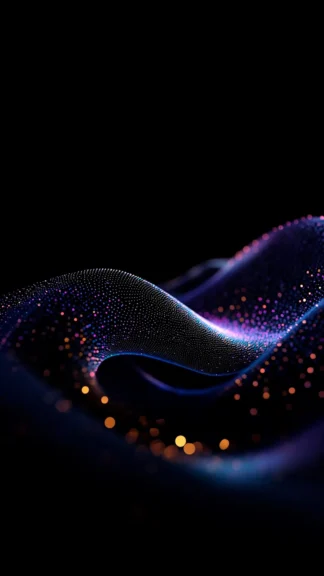Dark Purple Liquid Waves Free Vertical Wallpaper 1080×1920 for Phone & Stories