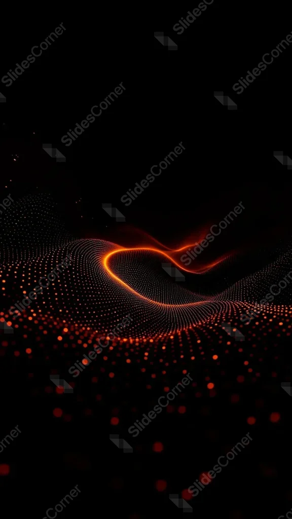 Black Phone Wallpaper with Orange Node Network Black Phone Wallpaper with Orange Node Network