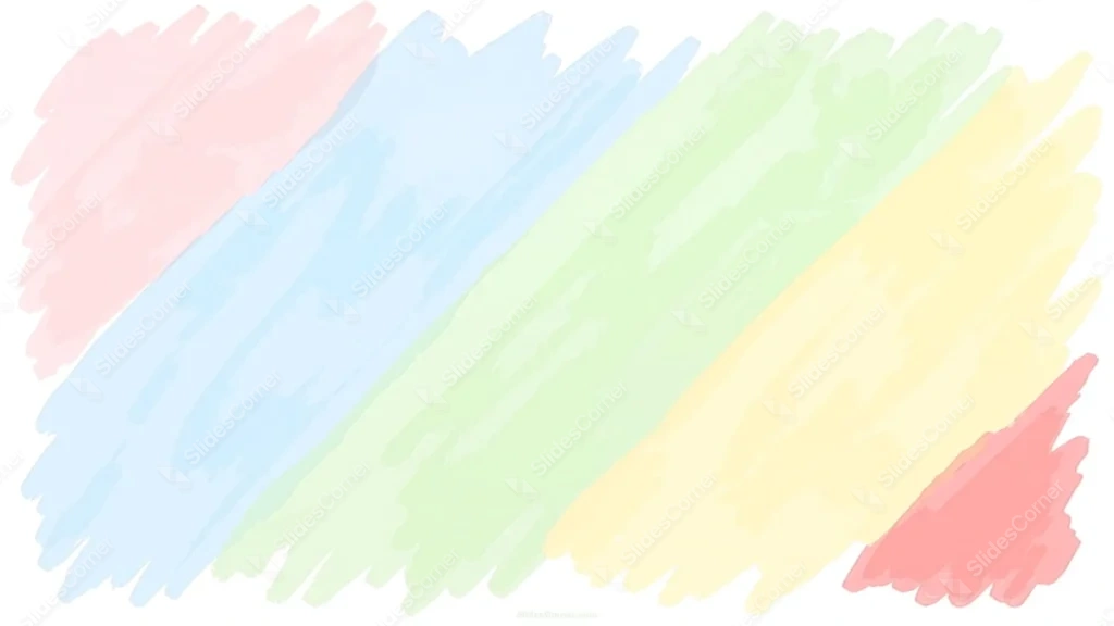PPT Background for Kids Colorful Watercolor Stripes
