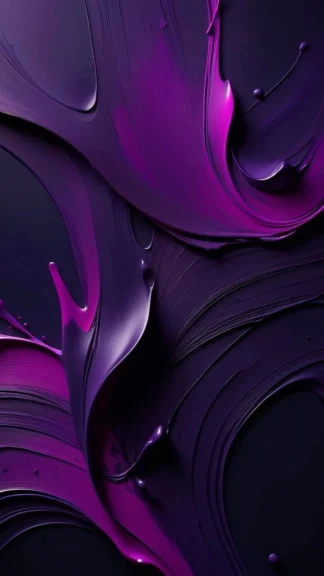 Purple Oil Paint Abstract Phone Wallpaper – Free Vertical Download 1080×1920