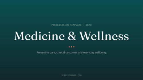 Medicine and Wellness Presentation Template Free Download