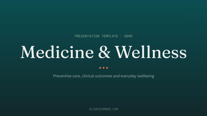 Medicine Wellness Template by SlidesCorner.com