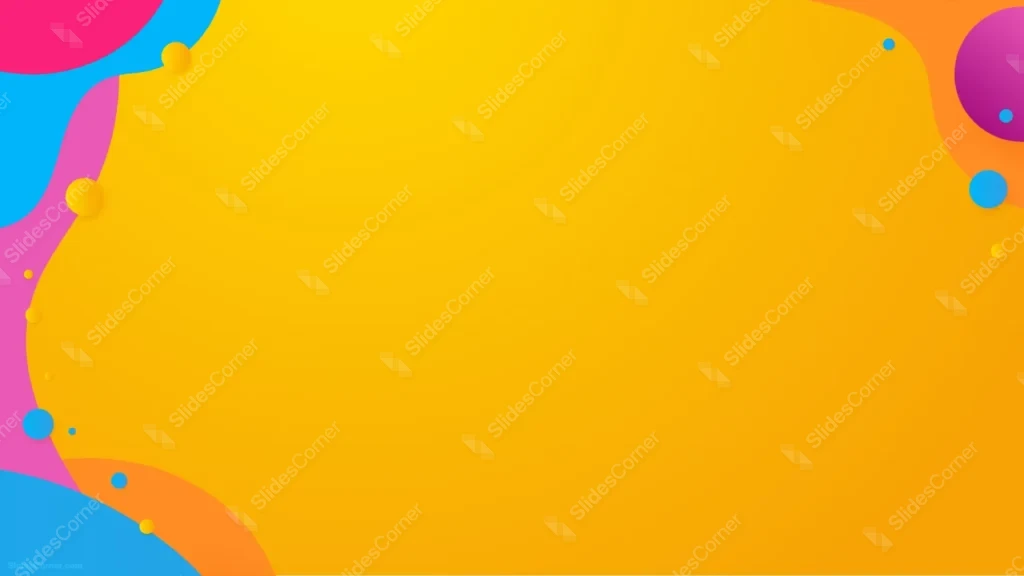 Abstract Design Background for PowerPoint Yellow Orange Glow