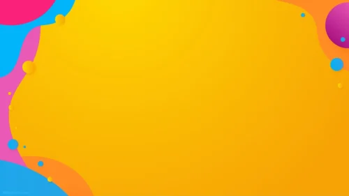 Abstract Design Background for PowerPoint Yellow Orange Glow