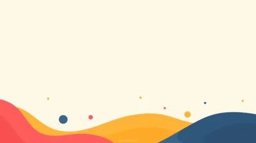 Abstract PPT Background Cream with Colorful Fluid Waves Abstract PPT Background Cream with Colorful Fluid Waves