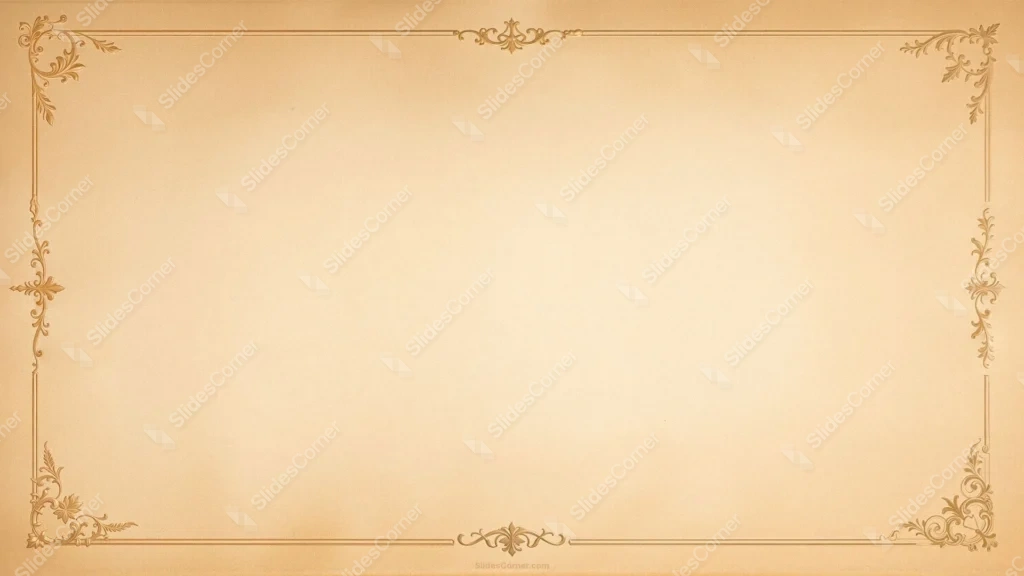 Aesthetic History Background with an Ornate Gold Parchment Frame Aesthetic History Background with an Ornate Gold Parchment Frame