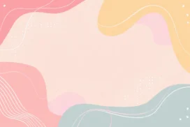 Aesthetic Pastel Background For PowerPoint With Ridged Line Clusters