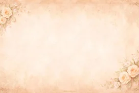 Antique Aesthetic Background for PowerPoint With Vintage Roses