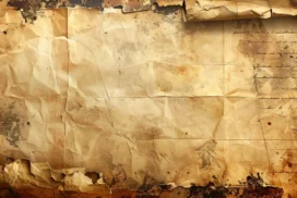 Old Paper Texture Background For PPT With Faded Handwritten Script