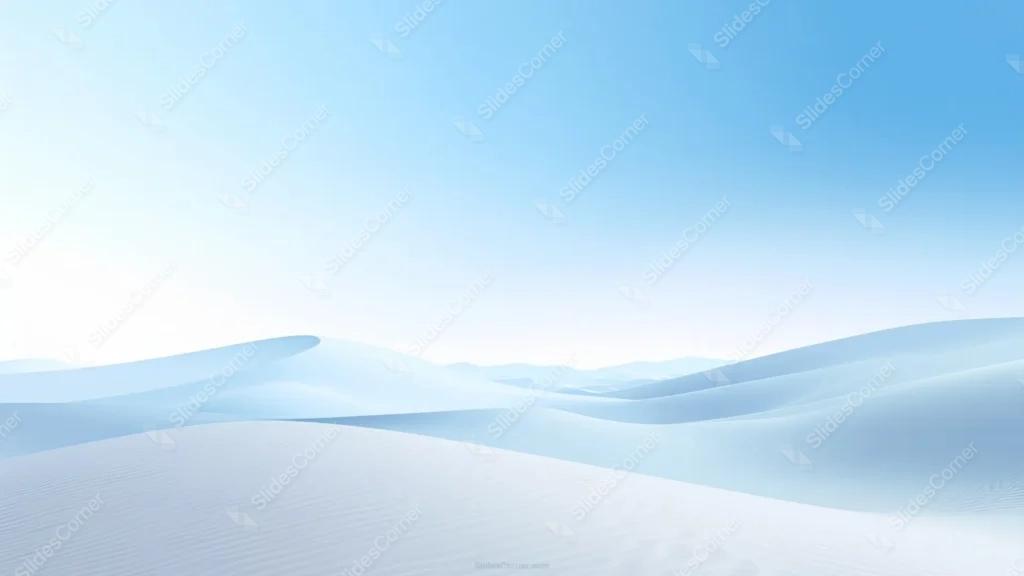 Light Blue Landscape Background For Slides With Snowy Dunes Light Blue Landscape Background For Slides With Snowy Dunes