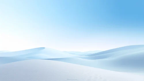 Light Blue Landscape Background For Slides With Snowy Dunes