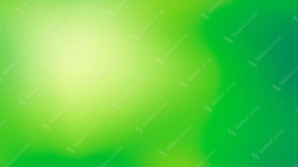 Green Gradient Background For Google Slides With A Lime Glow