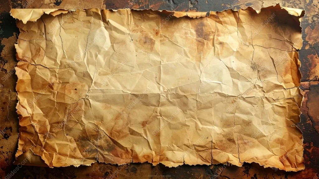 Old Paper Background For PPT With Folded Grid Creases Old Paper Background For PPT With Folded Grid Creases