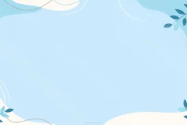 Clean Background Aesthetic With Light Blue Organic Shapes