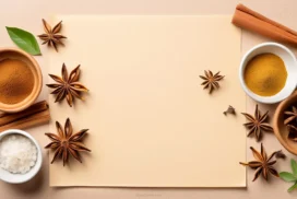 Aesthetic Vintage Classy Background PPT With Cinnamon And Star Anise