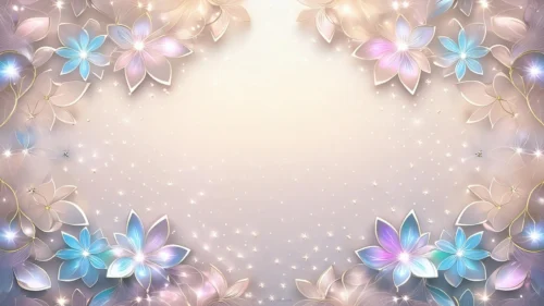 Elegant Floral PowerPoint Background With Glowing Crystal Petals Elegant Floral PowerPoint Background With Glowing Crystal Petals