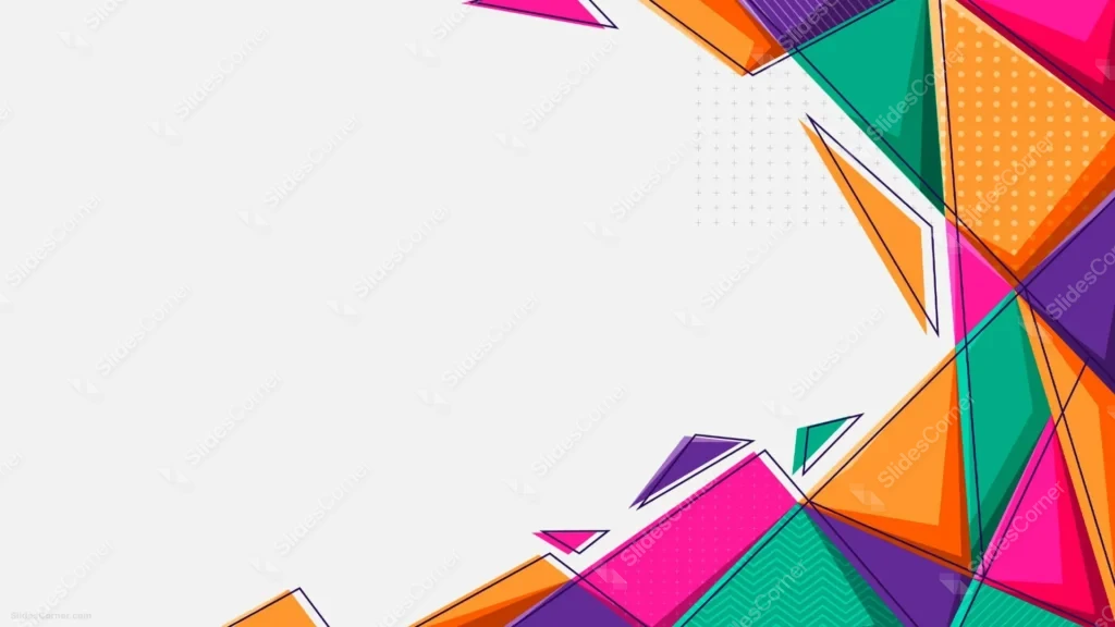 Creative Background Design for PowerPoint With Flat Triangles