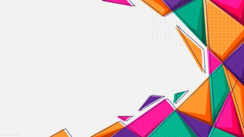 Creative Background Design for PowerPoint With Flat Triangles