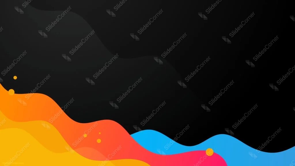 Creative PPT Design Background Colorful Artistic Wave