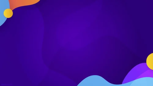 Creative Purple PPT Design Background with Corner Accents