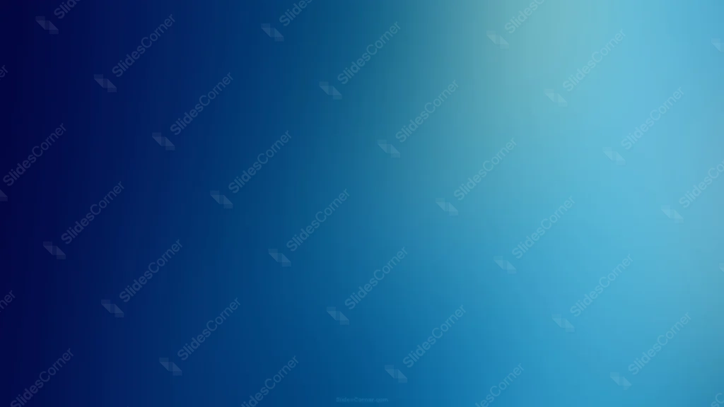Dark Blue Sky Gradient Background For Google Slides With A Cyan Edge