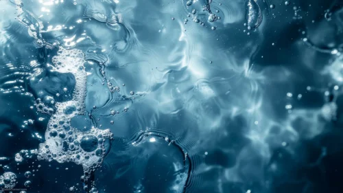 Water Background For PowerPoint With Rippling Bubble Clusters Water Background For PowerPoint With Rippling Bubble Clusters