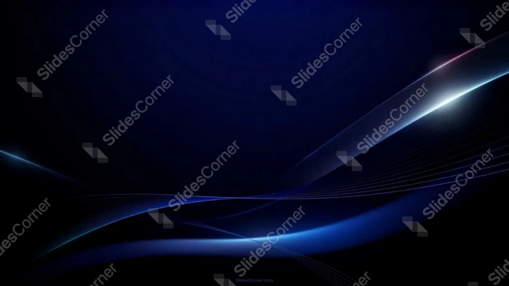 Dark Blue Background For PowerPoint With A Glowing Diagonal Beam Dark Blue Background For PowerPoint With A Glowing Diagonal Beam