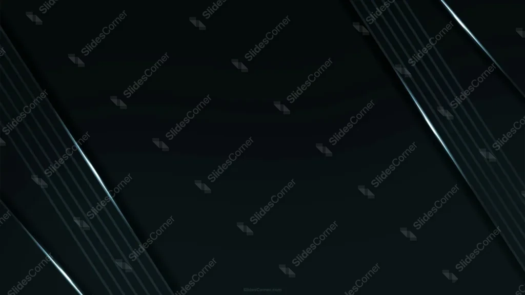Dark PPT Background Black Luxury Diagonal Line Accents