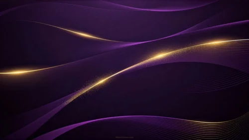 Dark Purple Gold Background For PowerPoint With Three Sparkling Streaks Dark Purple Gold Background For PowerPoint With Three Sparkling Streaks