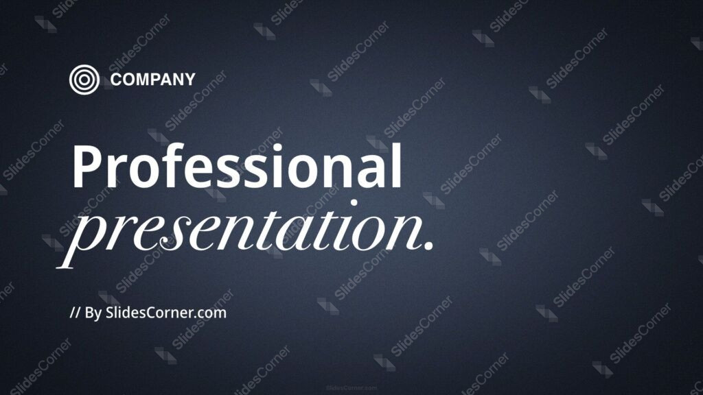 Professional PPT Background in a Dark Navy Textured Gradient
