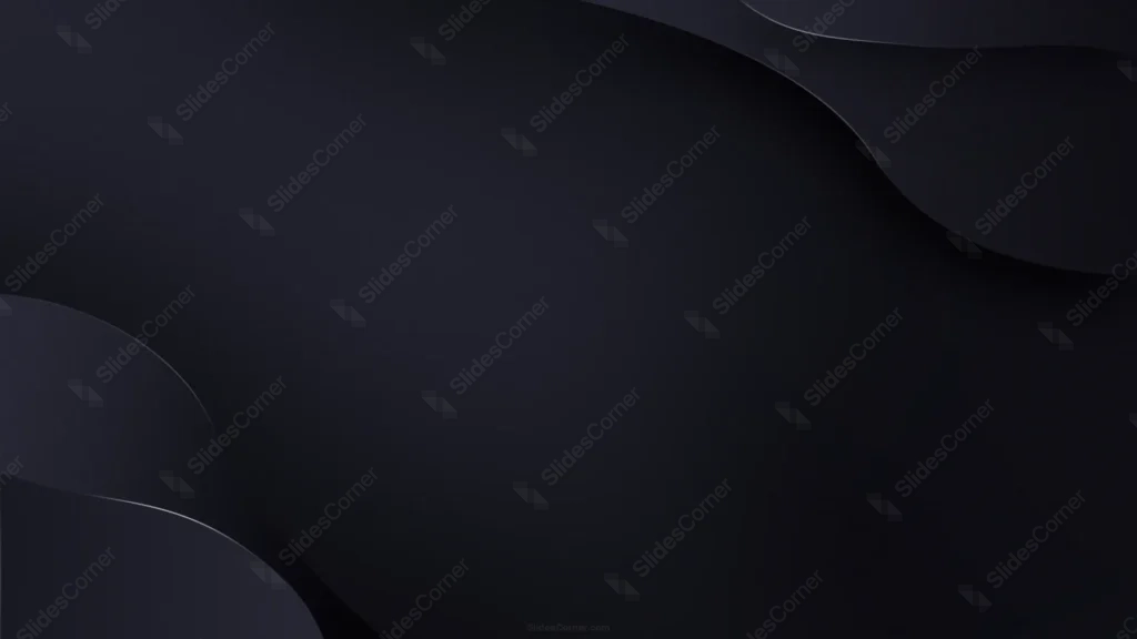 Elegant Design Background for Slides Black Silver Curves