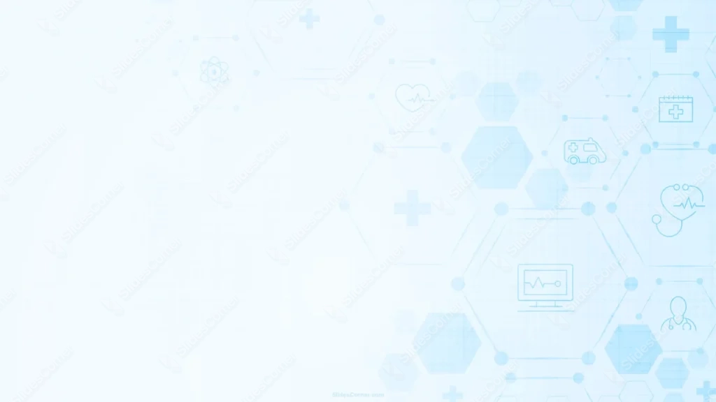 Healthcare Presentation Background with Medical Icon Grid Healthcare Presentation Background with Medical Icon Grid