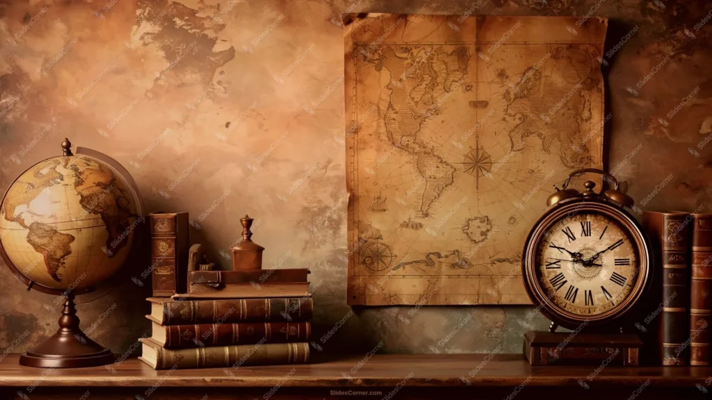 History Lesson Background for PowerPoint With Globe and Map History Lesson Background for PowerPoint With Globe and Map